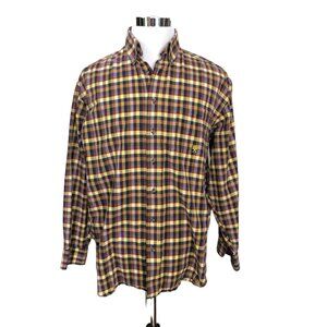 Twenty X Mens Large Plaid 100% Cotton Button Up Shirt